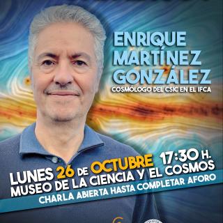 Cartel de la charla ¿qué sabemos del Universo? 
