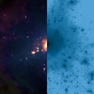 Galaxia con materia oscura Galaxia con materia oscura