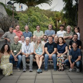 The reviewers with the EST team at the IAC headquarters in La Laguna. 