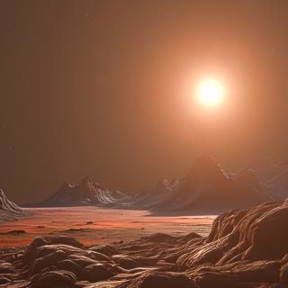 Recreation of the landscape of the exoplanet Barnard b orbiting its star / Gabriel Pérez (IAC) Recreation of the landscape of the exoplanet Barnard b orbiting its star / Gabriel Pérez (IAC)