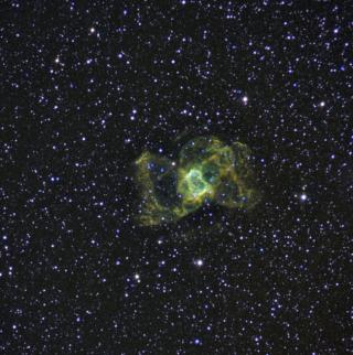 NGC 6445 planetary nebulae in Sagitarius constellation. Credit: Daniel López (IAC). NGC 6445 planetary nebulae in Sagitarius constellation. Credit: Daniel López (IAC).