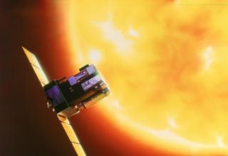 Impresión artística del satélite SOHO. Crédito: ESA. 8446