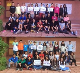 Alumnas y alumnos de segundo de ESO del IES El Calero, descubridores de las estrellas variables TYC 3224-2619-1 y GSC 03224-01689. Crédito: IES El Calero. Alumnas y alumnos de segundo de ESO del IES El Calero, descubridores de las estrellas variables TYC 3224-2619-1 y GSC 03224-01689. Crédito: IES El Calero.