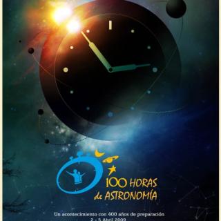 Cartel promocional del proyecto '100 horas de Astronomía'. Crédito: IYA 8087