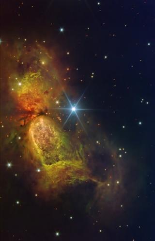 Nebulosa Sharpless 2 - 106. Astrofotografía tomada por el mayor telescopio óptico-infrarrojo del mundo, el Gran Telescopio CANARIAS (GTC) y el instrumento OSIRIS, situado en el Observatorio del Roque de Los Muchachos del Instituto de Astrofísica de Canari 8165