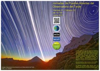 Póster de la Jornada de Puertas Abiertas del Observatorio del Teide. 2013 8223