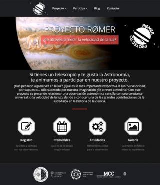 Website of the Rømer Project. Credits: IAC. Website of the Rømer Project. Credits: IAC.