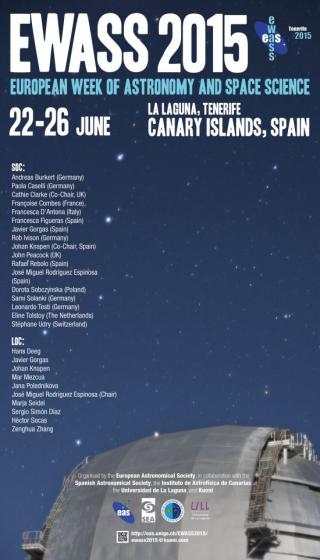 Cartel de EWASS. Diseño: Inés Bonet, UC3 (IAC). 8345