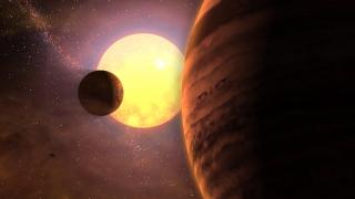 Infografía de un hipotético sistema planetario con una estrella similar al Sol.Crédito: Gabriel Pérez, Servicio Multimedia (IAC) 7885