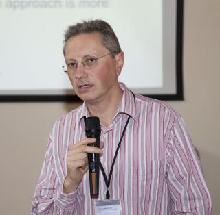 Thierry Appourchaux en la XXII Canary Islands Winter School of Astrophysics. Foto: Miguel Briganti, Servicio MultiMedia (IAC) 7897